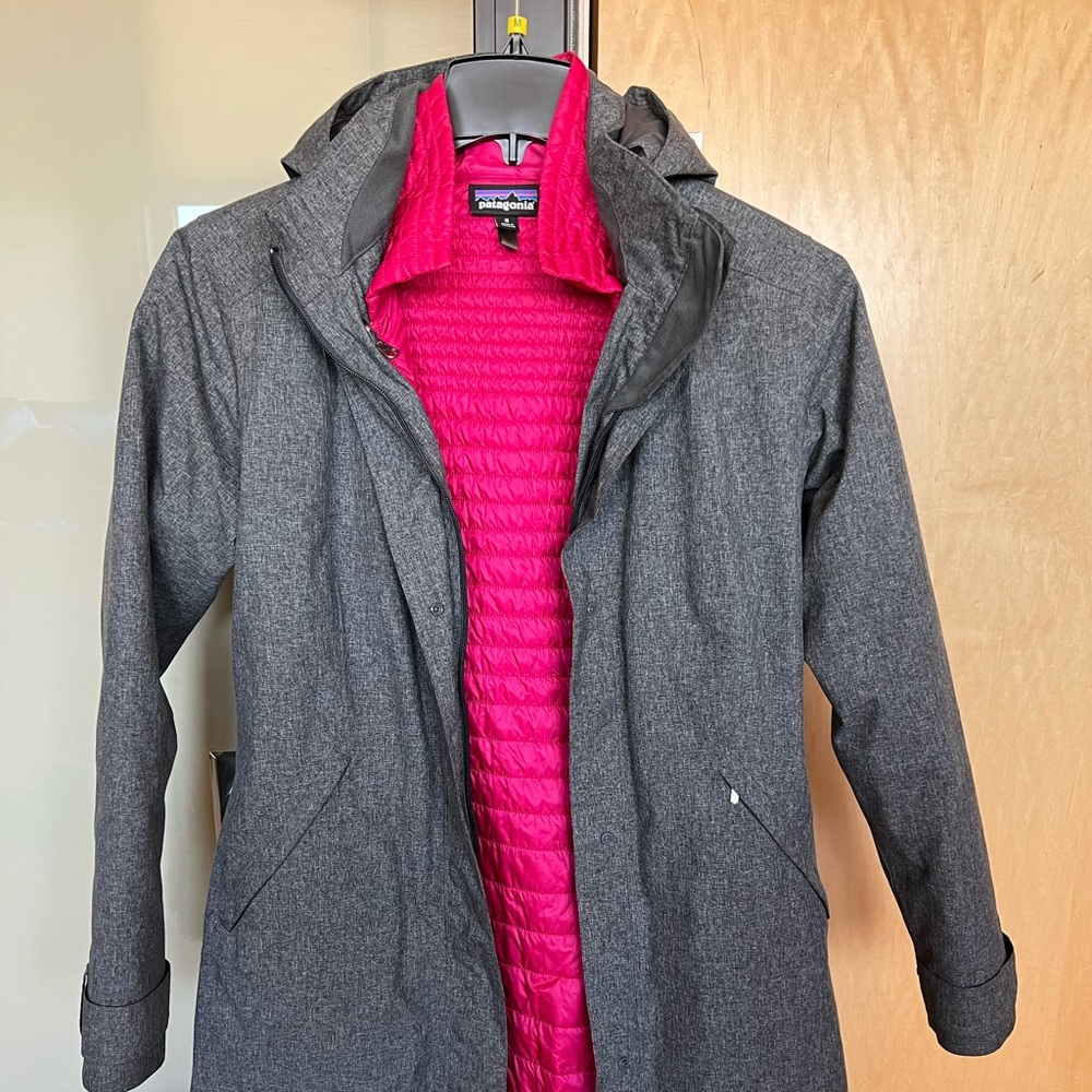 Patagonia vosque 3 in 1 parka sz M.